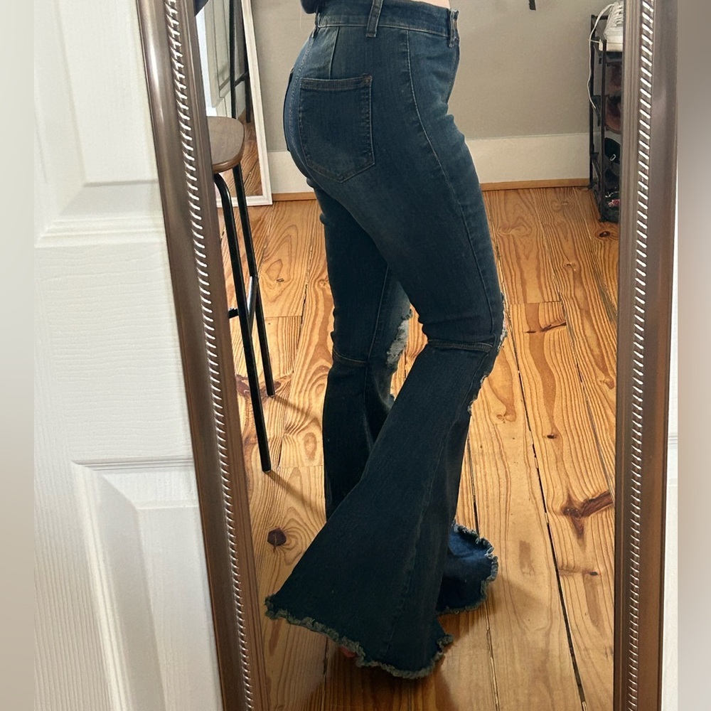 Dark Denim Flare Jeans
